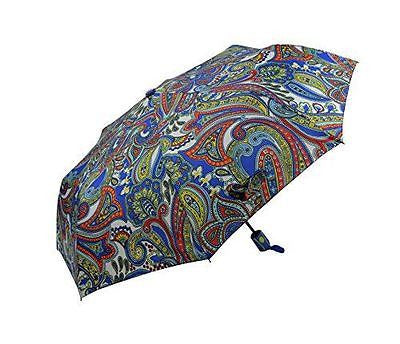 BERMONI Umbrella with Automatic Opening and Bohemian pattern- UM-CH-3621A-BLUE - craze-trade-limited