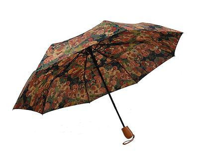 BERMONI Umbrella with Automatic Opening and Bohemian pattern-  UM-CH-3621A-BROWN - craze-trade-limited