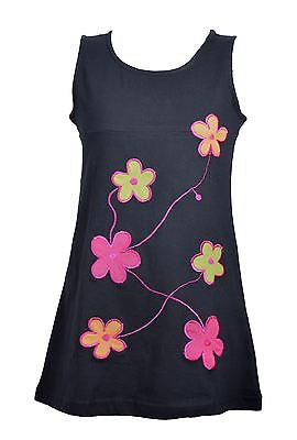 Flower Embroidery Girl's Kids Summer Dress - TATTOPANI