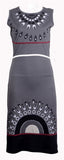 Summer Sleeveless Dress With Necklace Pattern Print. - craze-trade-limited