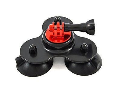 TMC Gopro Removable Gopro Suction Cup Mount for Gopro Hero 4 / 3+ / 3 / -(HR181-RED) - craze-trade-limited