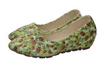 Girl's  Colorful Floral Pattern Slip-On Ballerina flat Shoes - TATTOPANI Fashion 