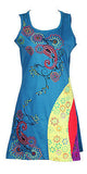 Colorful Flower Embroidery Sleeveless Dress. - craze-trade-limited