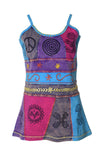 Multicolored Embroidery Strappy Summer Tops - TATTOPANI