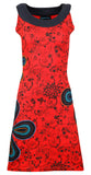 Side Flower Patches & Floral Pattern Sleeveless Dress. - craze-trade-limited