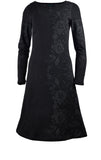 Ladies Long Sleeve Dress With Side & Sleeve Print. - Tattopani Fashion ( Craze Trade Limited)
