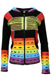 Multicolored Razor Cut Cotton Cardigan - Tattopani Fashion ( Craze Trade Limited)
