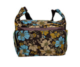 Multicolored Shoulder Bag with Colorful Floral Pattern