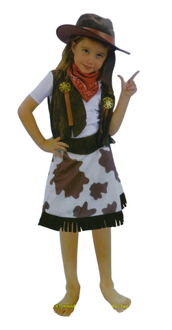 Cowgirl Dressing Up Costume (7 to 10 years)(COW-02) - craze-trade-limited