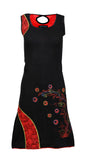 Ladies Sleeveless Dress With Embroidery work. - TATTOPANI