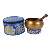 Meditation Tibetan Singing Bowl with Special Etching and protective pouch- SING-SP-IC(MAND-3)-2