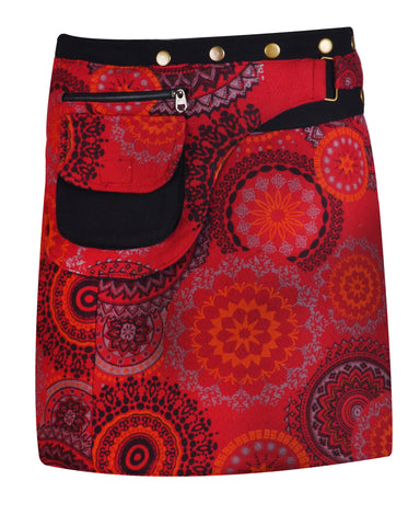 womens-cotton-skirt-mandala-print-button-closure-warp-mini-skirt