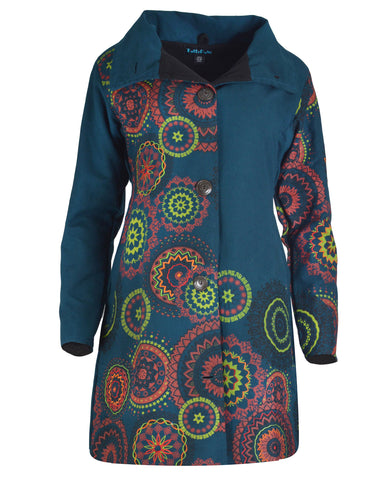 Cotton Jacket Mandala Pattern Trench Coat JKT1107 - craze-trade-limited