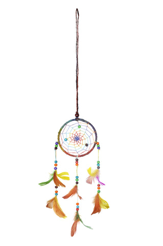 Multicolored Feathers Wall Hanging Multicolored Dream Catcher.