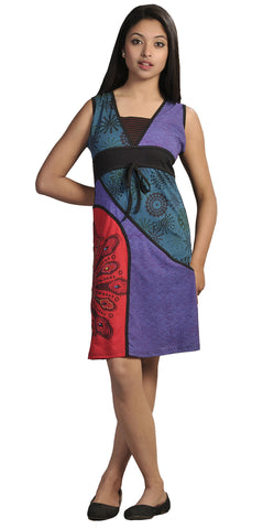 Front Embroidery Sleeveless Dress. - Tattopani Fashion ( Craze Trade Limited)