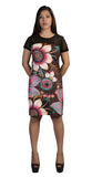 Short Sleeved Dress With Flower Pattern Print. - craze-trade-limited