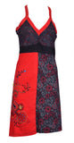 Strap Dress With Embroidery & Patch Design. - craze-trade-limited