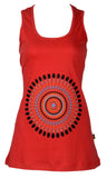 Colorful Ring Pattern Print Sleeveless T-Shirt - craze-trade-limited