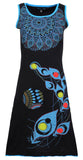 Peacock Feather & Embroidery Designed Dress. - Tattopani Fashion ( Craze Trade Limited)