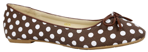 Polka Dots Slip On Ballerina Comfortable Falt Shoes (No Refund/ No Exchange) - craze-trade-limited