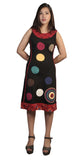 Colorful Circle Patch Sleeveless Summer Dress - craze-trade-limited