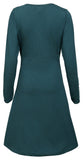 Organic Summer V-neck long-sleeved dress with adjustable bra string- TDR879 - Tattopani Fashion ( Craze Trade Limited)