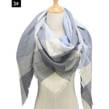 Hot 2019 new spring winter women scarf plaid warm cashmere scarves shawls and pashmina lady bandana wraps