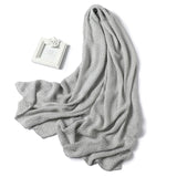 2020 Winter Scarf Women Solid Cashmere Knitted Pashmina Thick Shawls Lady Wraps Female Warm Foulard Neck Scarves Tow Side