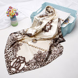 2020 New Brand Designer Silk Scarf 90*90cm Foulard Bandana Long Large Shawls Wraps Winter Neck Scarves Pashmina Lady Hijab