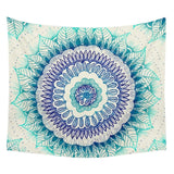 Blue Bohemian Indian Mandala Tapestry Hippie Wall Hanging Bedspread Dorm Home Decor - craze-trade-limited