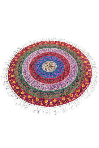 Cotton Mandala Round Tapestry Yoga Mat Beach Cover - craze-trade-limited