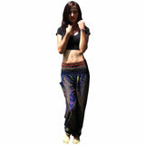 Thai Harem Trousers Boho Festival Hippy Smock High Waist Pants Cotton Casual Loose Long pants - craze-trade-limited