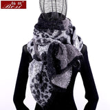 Cashmere Scarf Leopard plaid print Winter fashion For Women tassel Shawl Plaid long Scarves Brand oversize wool wraps pashmina